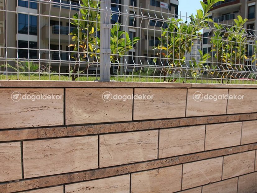 BAHÇE DUVARI KAPLAMA - 30x60cm Traverten 