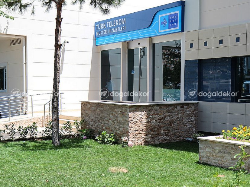 BAHÇE DUVARI KAPLAMA - 5x10 PATLATMA DOĞAL TAŞ