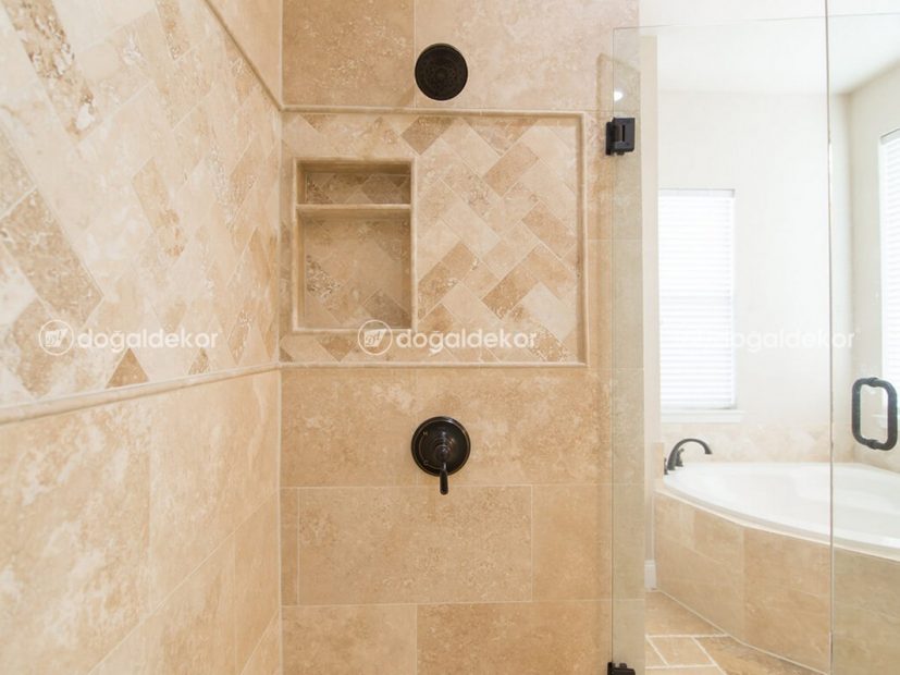 BANYO DUVAR KAPLAMA - TRAVERTEN KAPLAMA