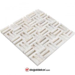 Simli Beyaz Mermer Patlatma