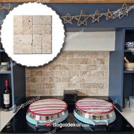 Denizli Traverten Eskitme Fayans 1x7.5x15cm  -DT1335