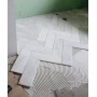 Mermer Döşeme Fayans Cilalı Beyaz 1x10x30cm -DT1675