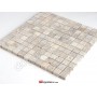 23x23mm Gümüş Traverten Fileli Mermer Mozaik- DT1388