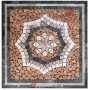 60x60cm Doğal Taş Mozaik Göbek Dekor -DT1427