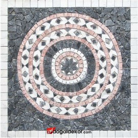 Mermer Madalyon Göbek 1 x 92 x 92cm -DT1537