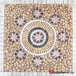Mermer Mozaik Göbek 1 x 92 x 92cm -DT1540