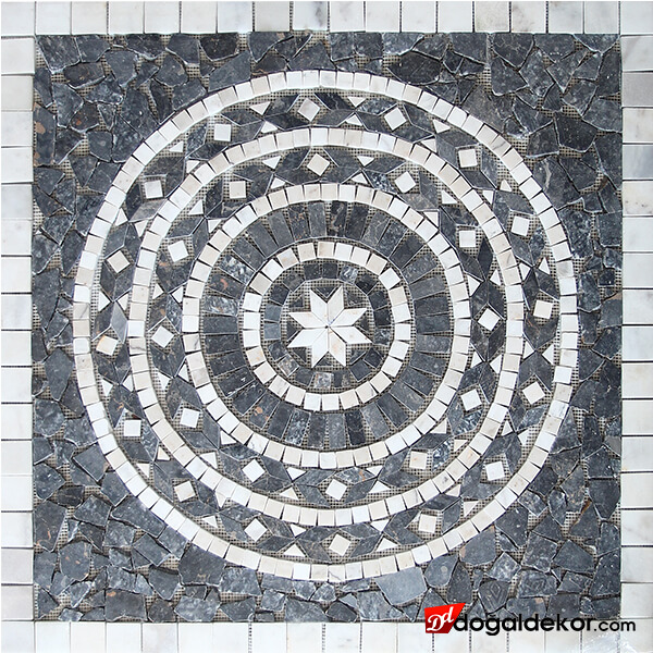Dekoratif Mozaik Madalyon Yer Göbekleri 1 x 92 x 92cm  - DT1541