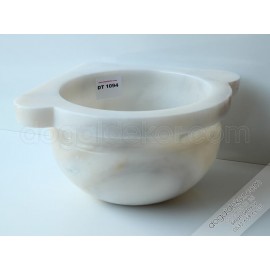 Beyaz Mermer Köşe Hamam Kurnaları -DT1094