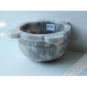 Gri Renk Mermer Hamam Kurnası Modelleri -DT1095