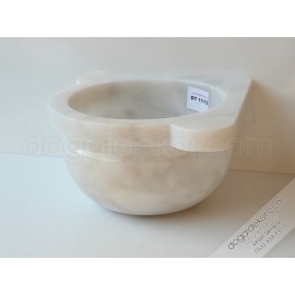 Afyon Mermeri Beyaz Köşe Hamam Kurnası Modelleri-DT1113