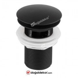Siyah Lavabo Gider Sifon Tıpası BasÇek 401- DT1780