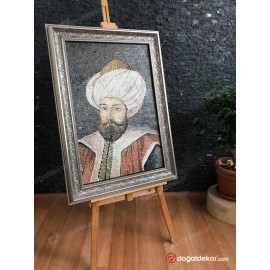 Mermer Mozaik Tablo Osmanlı Padişahları 1.Murad Han