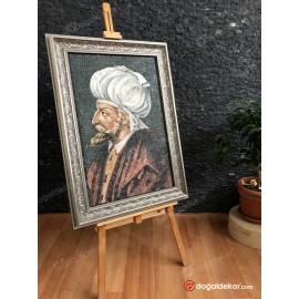 Mermer Mozaik Tablo Osmanlı Padişahları 2.Beyazid Han