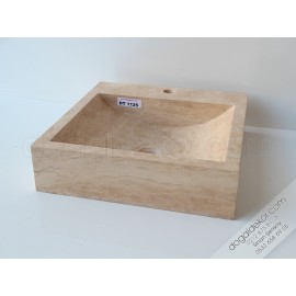 Kare Traverten Banyo Lavaboları -DT1125