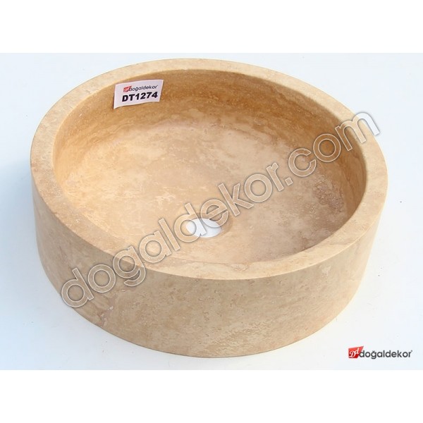 Doğal Taş Tezgah Üstü Banyo Lavaboları-DT1274