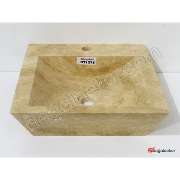 Doğal Taş Tezgah Üstü Banyo Lavaboları-DT1275
