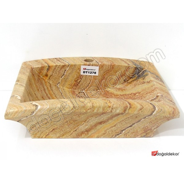 Doğal Taş Tezgah Üstü Banyo Lavaboları-DT1278