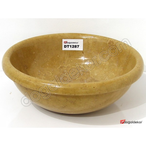 Doğal Taş Tezgah Üstü Banyo Lavaboları-DT1287
