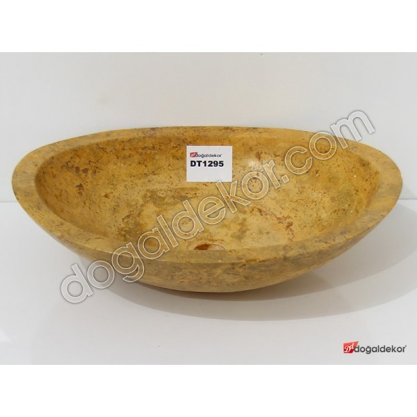 Doğal Taş Tezgah Üstü Banyo Lavaboları-DT1295