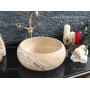 15x42 Tezgah Dolap Üzeri Doğal taş Mermer Lavabo - DT1498