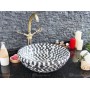 15x42cm El yapımı Mozaik Çanak Mermer Mozaik Lavabo -DT1505