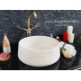 17x40cm Yuvarlak Mermer Lavabo -DT1526