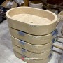 Oval Lavabo Traverten 13x40x60cm - DT1803