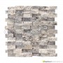Patlatma Traverten Taş Gümüş 3D 23x48mm  -DT1161