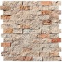 Patlatma Taş Traverten-Sivas Sarı Traverten Mix 23x48mm -DT1255