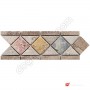 Bordür Dekoratif Mermer Traverten Renkli Mozaik Eskitme -DT1353