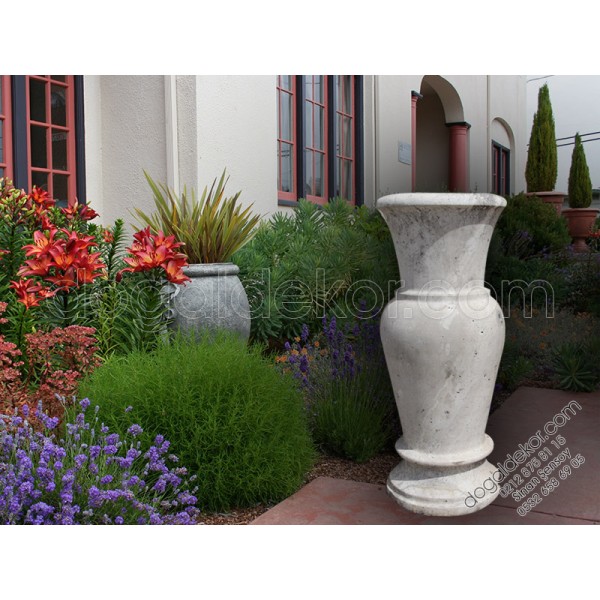 Traverten Saksı Vazo