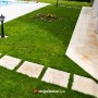 Traverten Bahçe Adım Taşları - Bahçe Yürüme Yolu 4x40x40cm -DT1049