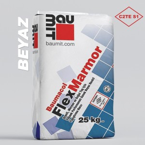 Baumit C2TE Flex MARMOR Granit Seramik Doğal Taş Yapıştırıcı 25KG / Beyaz -DT1805