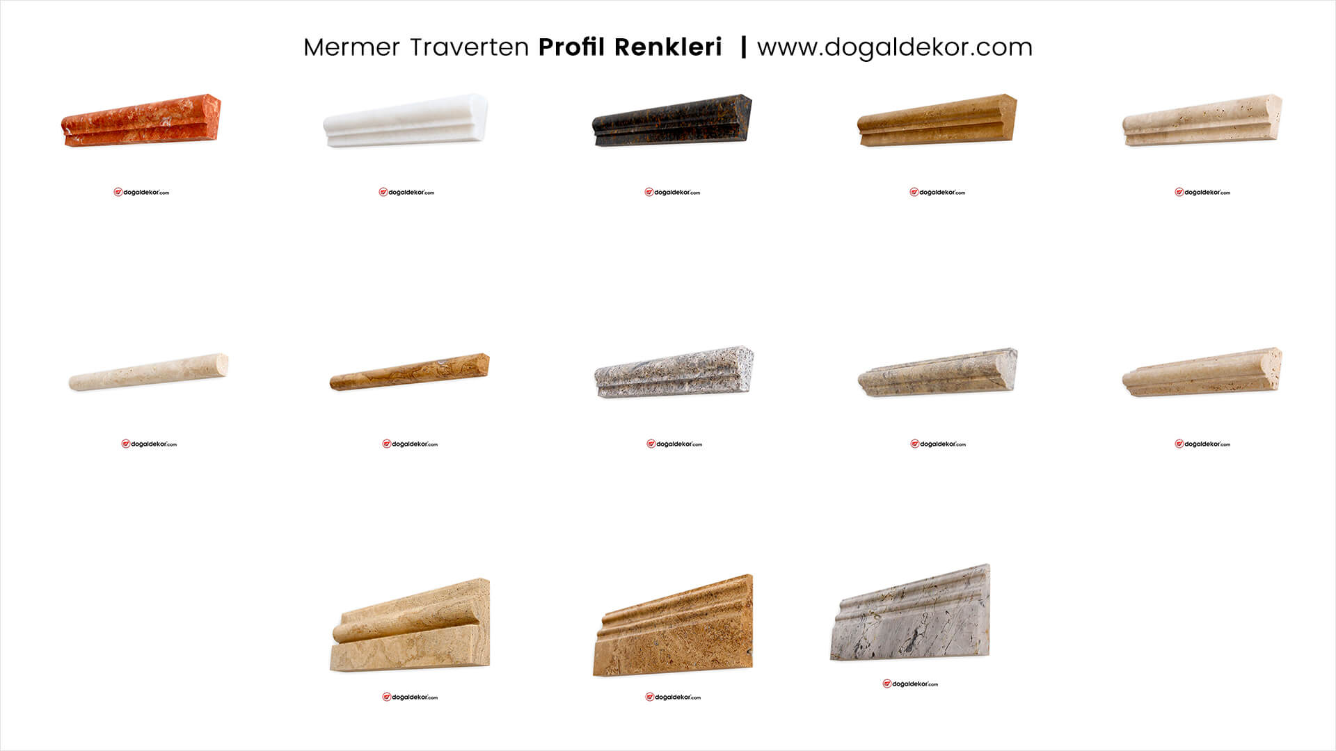 dekoratif duvar çıta mermer profil