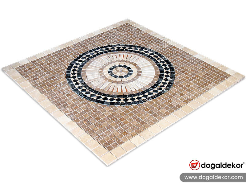 Dekoratif Mozaik Göbek Dekor Madalyon